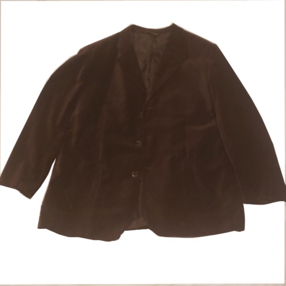 Peletti Other - Chocolate Brown Cotton Velvet Blazer
